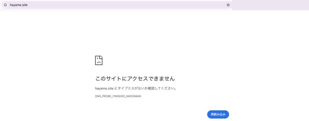 H&Mシステム（合同会社はやめ）-hayame.siteにアクセスした画面