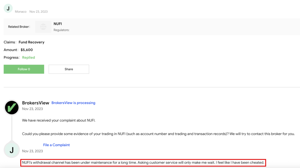 jzvfh-出金の窓口が止まっていると訴えるNUFIへの苦情