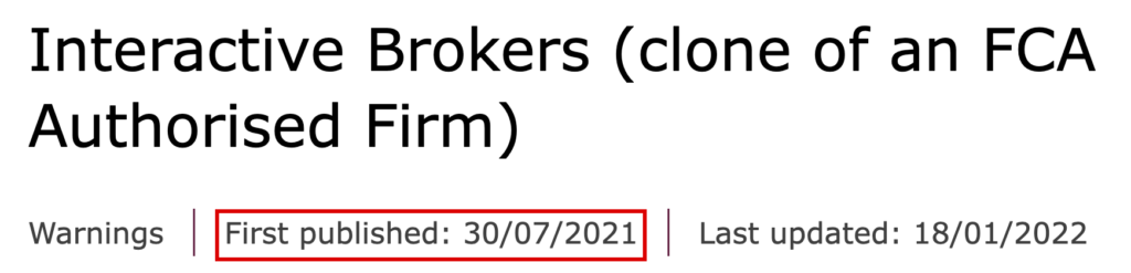ibkrs365-IBKRの名前を使う偽物への英国FCAの警告