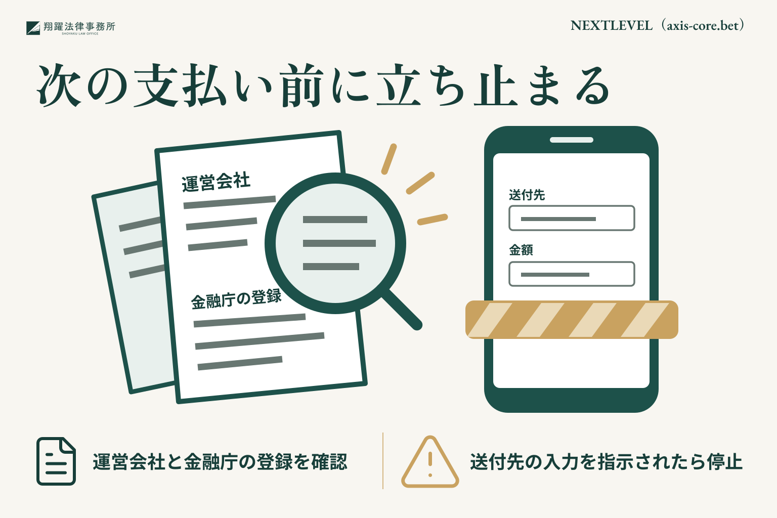 次の支払い前に立ち止まる