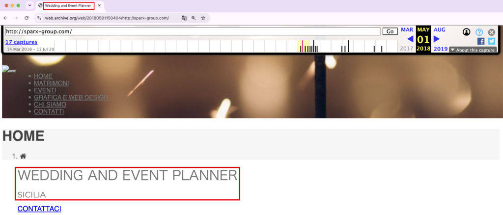 sparx-2018年は結婚式の会社が使っていたアドレス